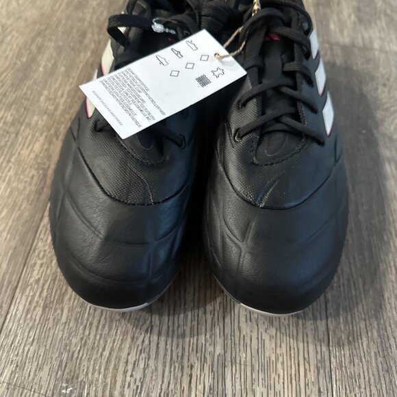 Adidas COPA Pure 1 FG J Soccer Cleats HQ8887  BLACK calf Leather Size 6 M /7.5 W